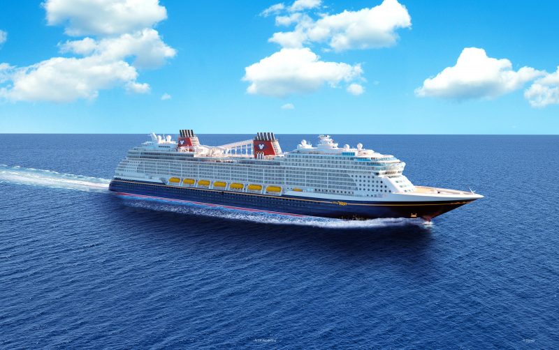Disney Wish , o 5º e mais novo navio da frota da Disney Cruise Line.